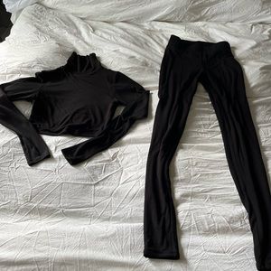 Naked Wardrobe turtle neck & leggings set brand new